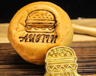 Kundenspezifisches Brandeisen für Burger elektrisches Brandeisen für Leder Kundenspezifische personalisierte Logo-Stempel Geschenke für ihn Vatertagsgeschenk