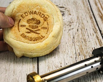 Benutzerdefinierte Brandeisen für Burger Stempel für Burger Brötchen elektrisches Brandeisen für Holz Fleisch Brandeisen Holz brennender Stempel Weihnachtsgeschenke