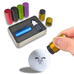 Timbro personalizzato per pallina da golf, regalo di golf personalizzato per golfisti estivi - Ideale per la festa del papà, accessori da golf divertenti e unici per uomo