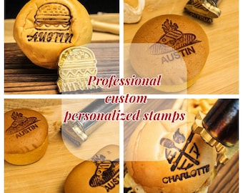 Benutzerdefinierte Brandeisen für Burger Lebensmittel Brandeisen Weihnachtsgeschenk Brandeisen zum Grillen Burger Brötchen Brandeisen Eisen für Obstschalen