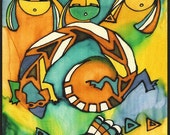 Dreams Silk Painting Print By Connie Troupe 11 x 17