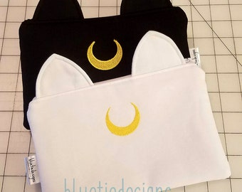 Moon Cat Zip Bags