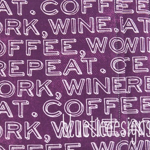 Coffee Work Wine Repeat Potholders image 2