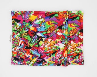 Colorful Rainforest Frogs Potholders