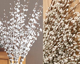 5 Pcs Lange Jasmijn Kunstmatige Witte Bloemen Nep Patriottische Bloemen Boeket Faux DIY Bloemsierkunst Planten voor Independence Day Thuis keuken
