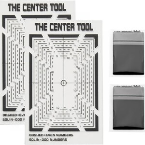 Centreertoolkit voor kaartgrading - met reinigingsdoekje - precisiekaartcentreerhulpmiddel voor inzendingen van PSA- en BGS-kaarten