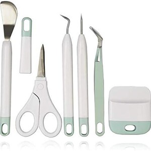 Conjunto de ferramentas de remoção de ervas daninhas de vinil artesanal, kit de ferramentas de vinil artesanal de precisão, 6 kits de remoção de ervas daninhas, para Cricut/Silhouette/Siser/Oracal