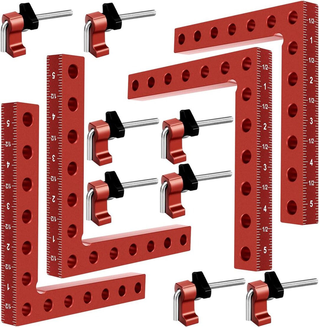 90 Degree Clamp, Cabinet Clamp, Aluminum Alloy Right Angle square Tool, Corner Clamps for Woodworking Tools, Right Angle Clamp,