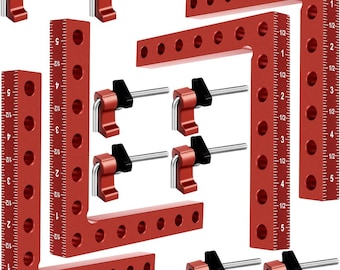 90 Degree Clamp, Cabinet Clamp, Aluminum Alloy Right Angle square Tool, Corner Clamps for Woodworking Tools, Right Angle Clamp,