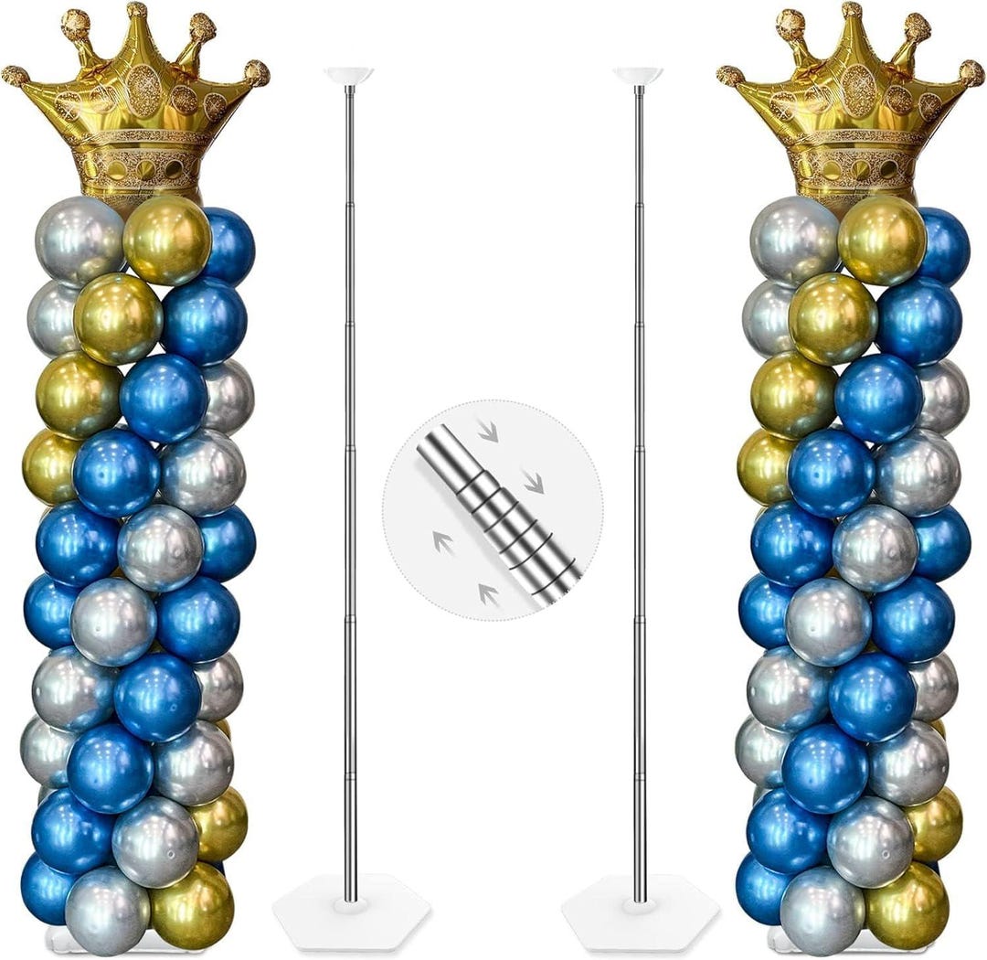 7-Tube Balloon Stand Holder Column main image 1