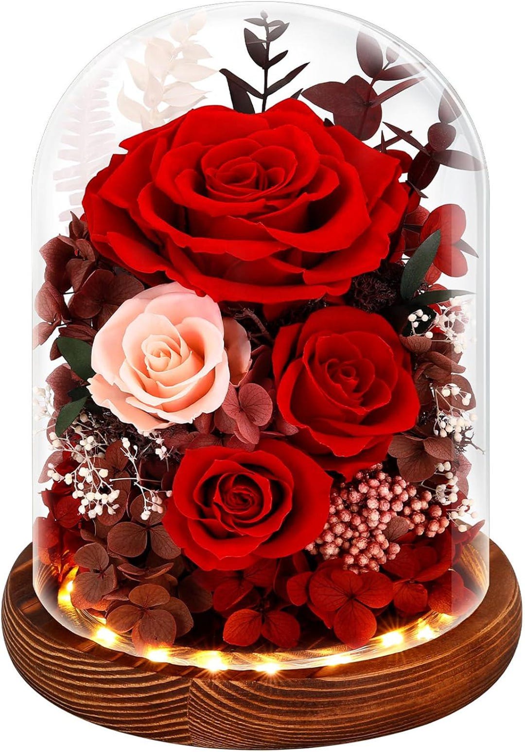 ADAZ Festa Della Mamma Rosa Stabilizzata Vera, Regalo per Lei Donna