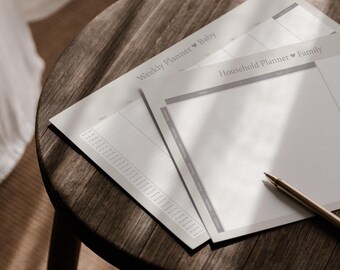 Presupuesto familiar | Planificador de tareas para el día a día familiar | Lista de tareas del hogar | PDF para imprimir