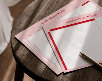 Presupuesto familiar | Planificador de tareas para el día a día familiar | Lista de tareas del hogar | PDF para imprimir