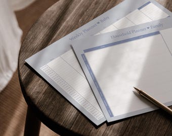 Presupuesto familiar | Planificador de tareas para el día a día familiar | Lista de tareas del hogar | PDF para imprimir