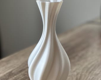 Elegant French Style Small Vase | Sustainable 3D Printed Home Decor, Sleek and Unique | Modern Housewarming Chic Gift