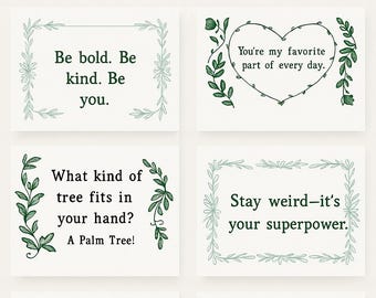 194 Printable Lunchbox Notes | Jokes, Love Notes, Encouragement for Kids | School Year Lunch Box Cards | Instant Download | Fun & Uplifting
