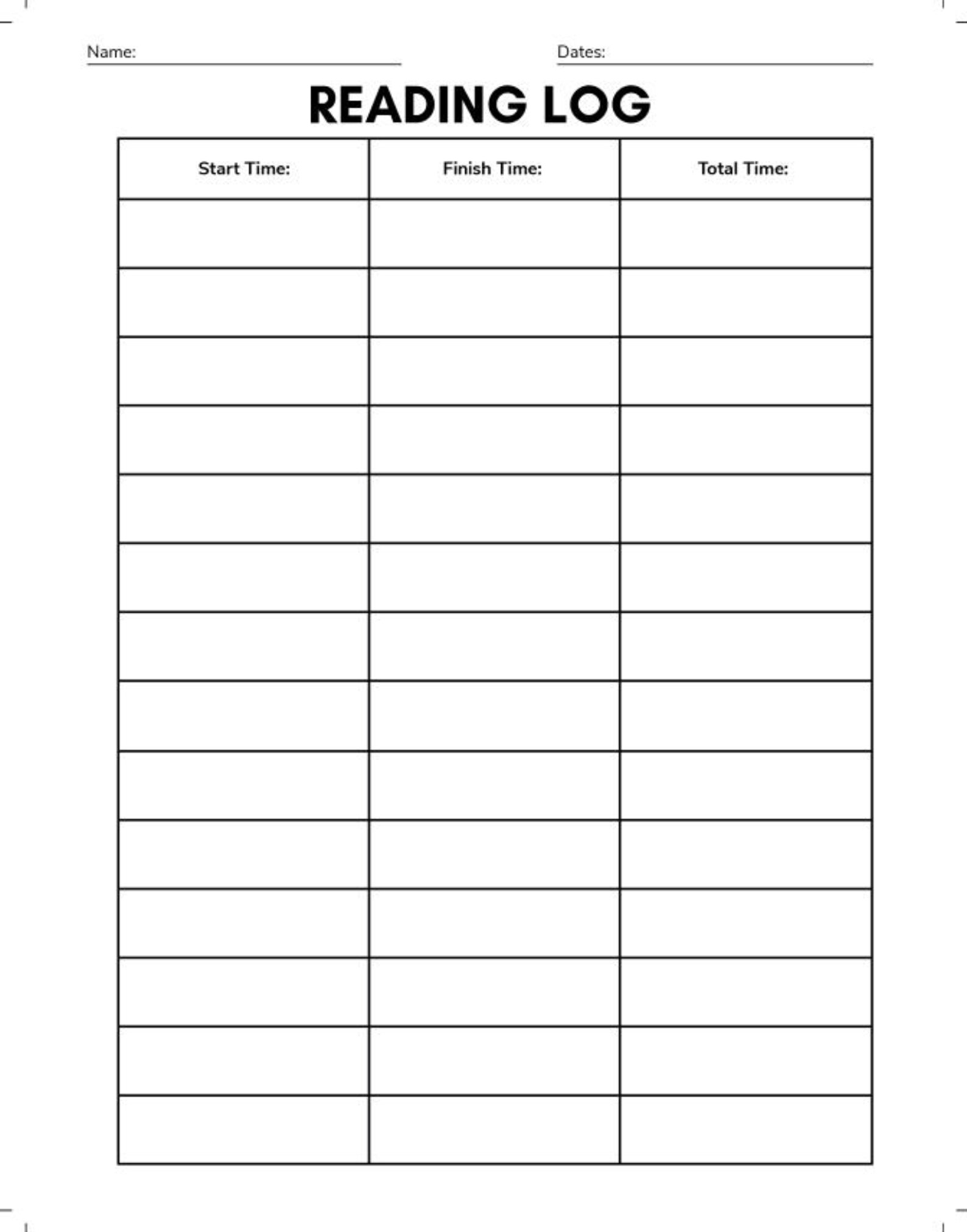 Personalized Kids Reading Tracker | Printable Reading Log | Custom ...