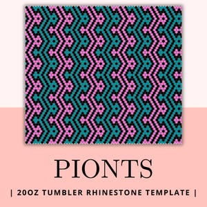 Rhinestone Tumbler Template: Geometric Honeycomb Grid (PNG, PDF Download)