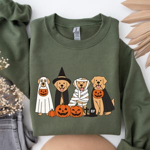 Golden Retriever Ghost Dogs sweatshirt, Halloween Dog Sweatshirt, Halloween Sweatshirt, Halloween Sweater, Ghost Sweatshirt, Ghost Dog Shirt