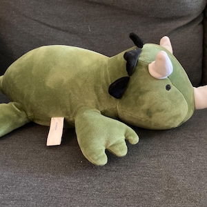 WEIGHTED Dinosaur Triceratops Plush Stuffed Animal, Scented Comfort Critter, Sensory Toy, Emotional Support Plushie