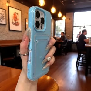Luxe 2-in-1 Candy Color iP-hoes met kaarthouder – schokbestendige TPU+ pc-cover voor iP 11 tot 16 Pro Max