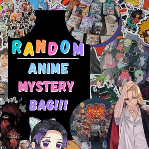 Anime Überraschungsbox - zufällig ausgewählte Anime Geschenkbox | Überraschungs-Geburtstag oder Weihnachtsgeschenk für Anime & Spiele Liebhaber | Weeb Geschenk Box, Anime