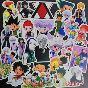 Hunters Anime Aufkleber, 1-100 verschiedene hxh Anime Aufkleber, niedliche wasserdichte Anime-Vinyl-Aufkleber für Wasserflasche, Laptop, Notebook