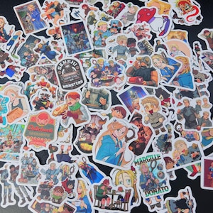 Delicious in Dungeon anime stickers, 1-100 assorted anime stickers, cute waterproof anime vinyl stickers for water bottle, laptop, notebook