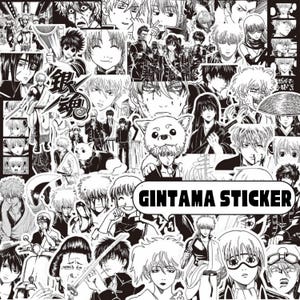 Gintama anime-mangastickers, 80 verschillende mangastickers, waterdichte anime vinylsticker voor waterfles, laptop, notebook, cadeau