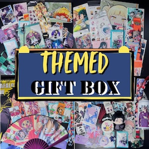 Anime THEMEN Überraschungsbox - Personalisierte Anime Geschenkbox | Überraschungs-Geburtstag oder Weihnachtsgeschenk für Anime & Spiele Liebhaber | Weeb Geschenk Box, Anime