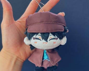 BSD anime plushies, Cute anime plush keychains for bags, backpacks, Anime bag charm, Cute anime plush toys, Gift for anime lover, plushies