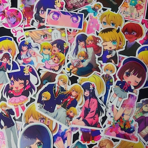 My Star anime stickers, 1-50 Oshi No Ko anime stickers, cute waterproof anime vinyl stickers for water bottle, laptop, notebook, Gift