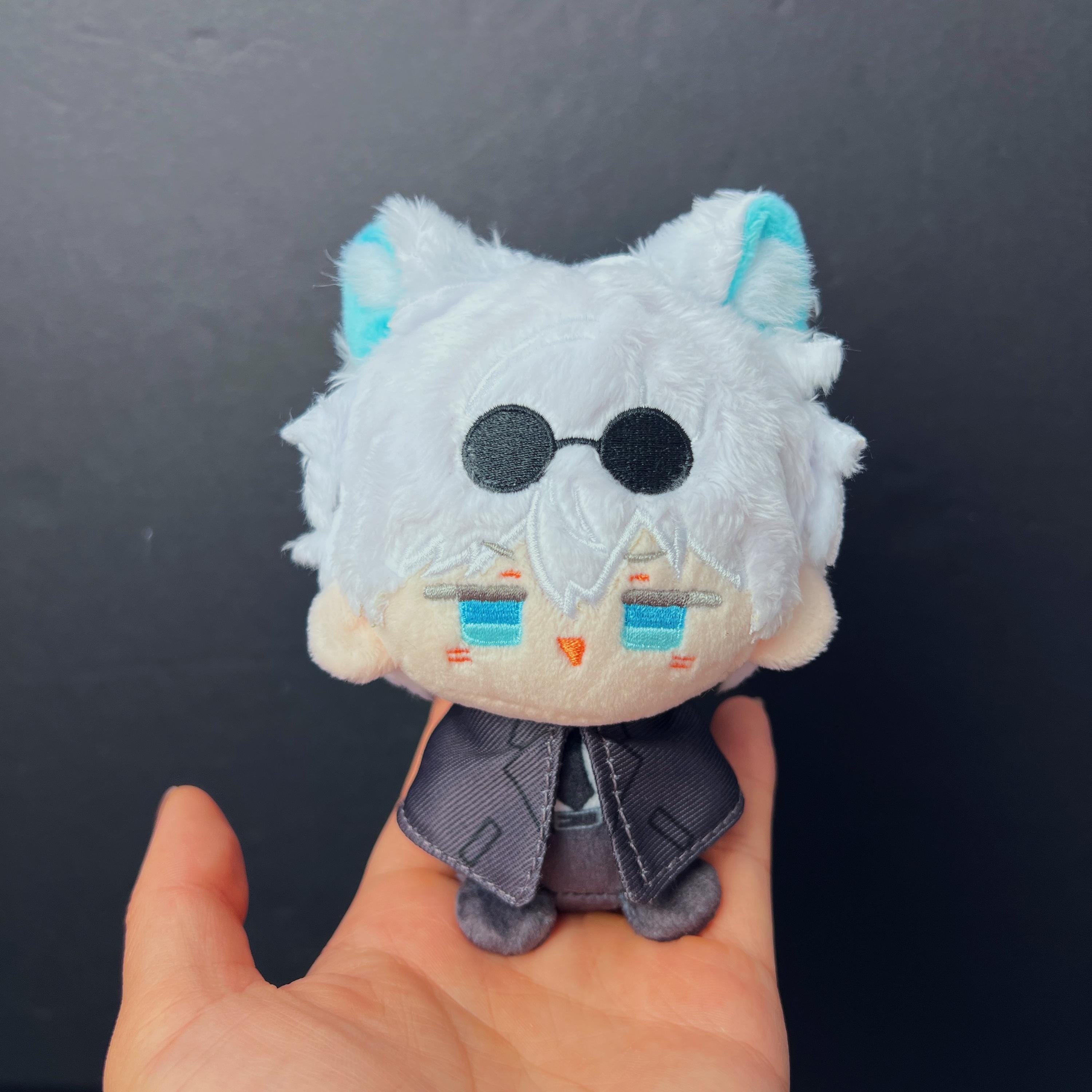Anime plushies, Cute gojo anime plush keychains for bags, backpacks, Anime bag charm, Cute anime plush toys, Gift for anime lover, plushies
