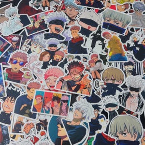 Sorcery Fight Anime stickers, 1-100 popular anime sticker, cute waterproof anime vinyl stickers for water bottle, laptop, notebook, gojo