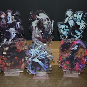 Anime Acrylständer, BSD Anime doppelseitiger klarer Acrylständer, Anime-Figur für Schreibtisch-Aufsteller, Anime-Sammlerstück, Anime-Geschenk
