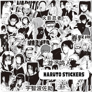 Adesivos de anime e mangá, 65 adesivos de anime e mangá ninja variados, adesivos de vinil de anime à prova d'água para garrafa de água, laptop, caderno, presente