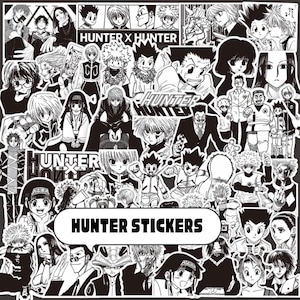 Anime Manga Aufkleber, 65 verschiedene HxH Manga Aufkleber, wasserfester Anime Vinyl Aufkleber für Wasserflasche, Laptop, Notebook, Geschenk