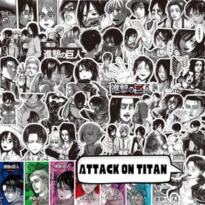 Adesivos populares de anime e mangá, 75 adesivos variados de anime e mangá, adesivos de vinil de anime à prova d'água para garrafa de água, laptop, caderno, presente