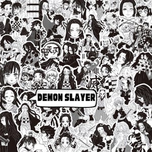 Anime-mangastickers, 75 verschillende demon-mangastickers, waterdichte anime vinylsticker voor waterfles, laptop, notebook, cadeau