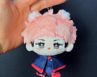 Anime plushies, Cute Yuji anime plush keychains for bags, backpacks, Anime bag charm, Cute anime plush toys, Gift for anime lover, plushies