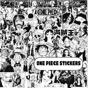 Adesivos populares de anime e mangá, 65 adesivos de anime e mangá piratas, adesivos de vinil de anime à prova d'água para garrafa de água, laptop, caderno, presente