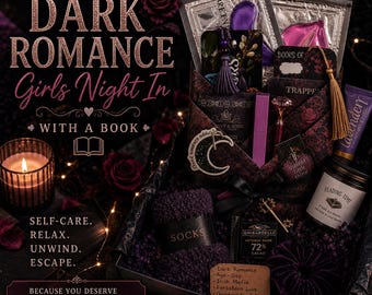Dark Romance Blind Date with a Book Box – Luxury Valentine's Gift Set Bundle with optional Bookish Candle & Special Edition