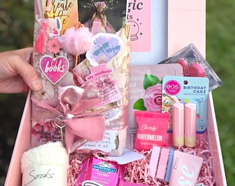 Pretty in Pink Luxury Blind Date with a Book Box – Premium Gift Bundle with optional Bookish Candle & Special Edition Book upgrade