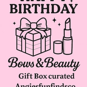 Caja de regalo Pink Coquette Bows & Beauty – Set de spa de lujo personalizado para el autocuidado y agenda para citas a ciegas / Regalo de cumpleaños moderno y elegante para adolescentes imagen 10