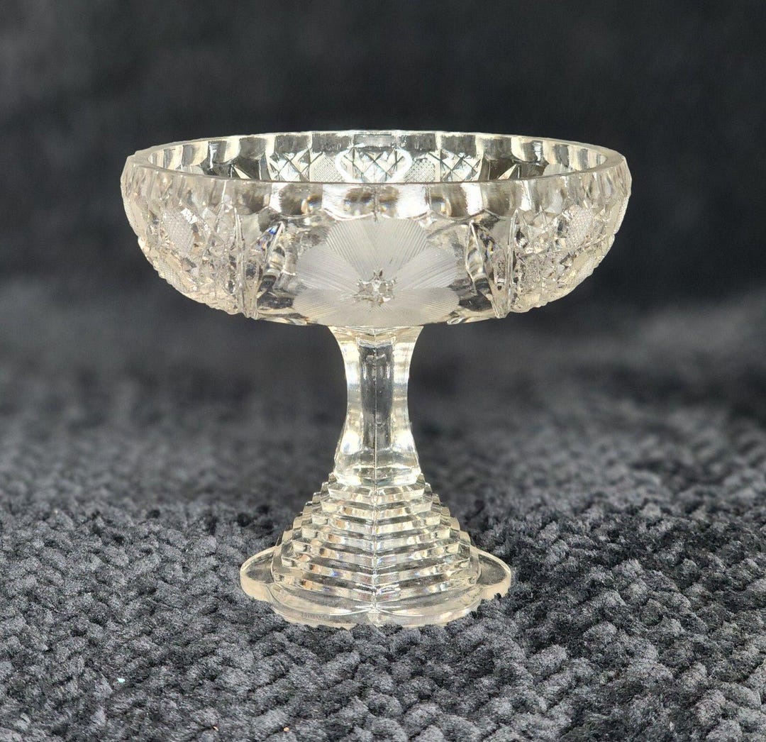 Vintage Lead Crystal Compote Dish – 5