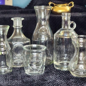 Collection of 6 Vtg Clear Glass Vessels  Propagation Station/Bud Vases/Decor
