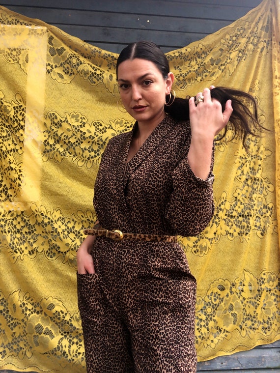 1980’s Norma Kamali Leopard Jumpsuit