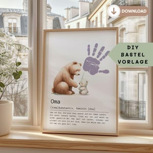 Grandma gift birthday grandma definition birthday gift grandmother birthday personalized handprint grandchildren gift crafts