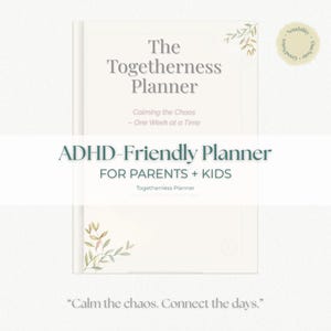Planificador de Convivencia™ / Planificador para padres e hijos con TDAH / Planificador familiar semanal imprimible + Páginas de reflexión