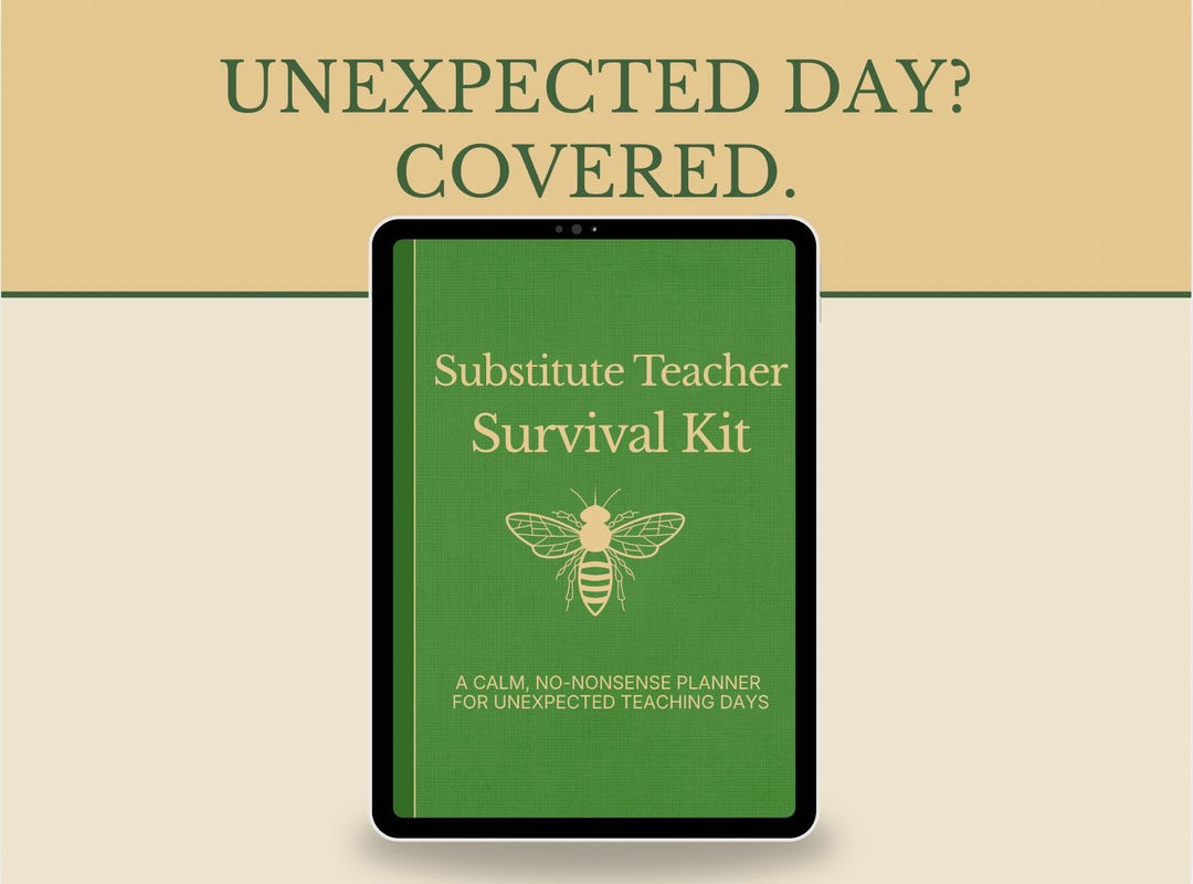 Substitute Teacher Survival Kit | Digital Sub Planner | Emergency ...